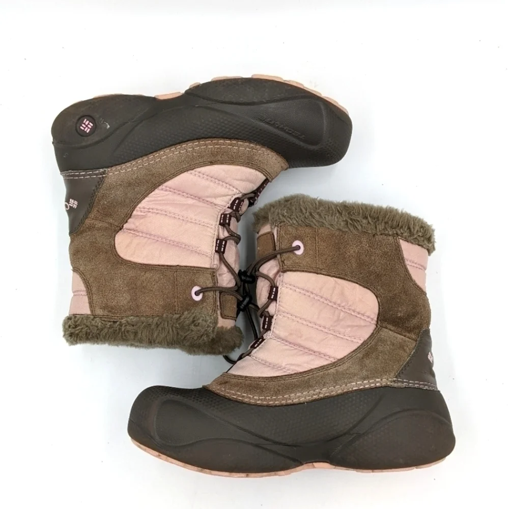 Columbia Lined Winter Snow Boots 3Y Youth